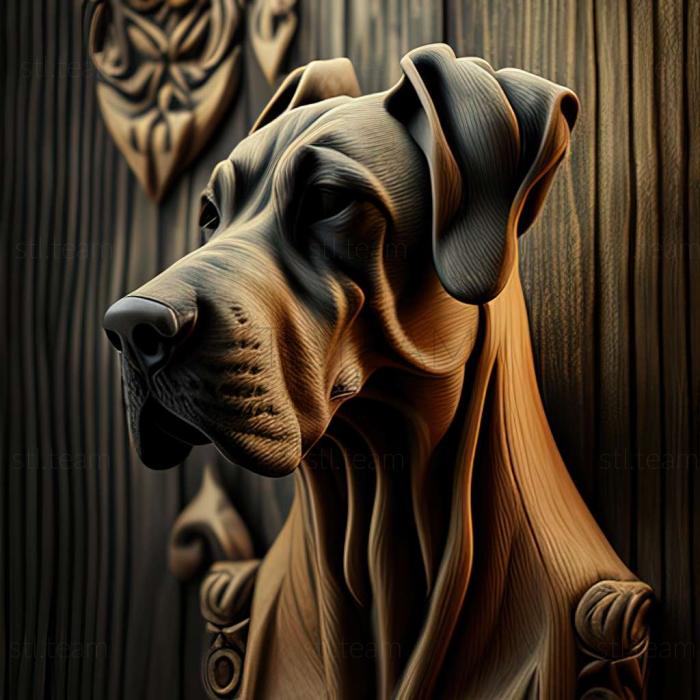 3D model The Great Dane of Argentina dog (STL)